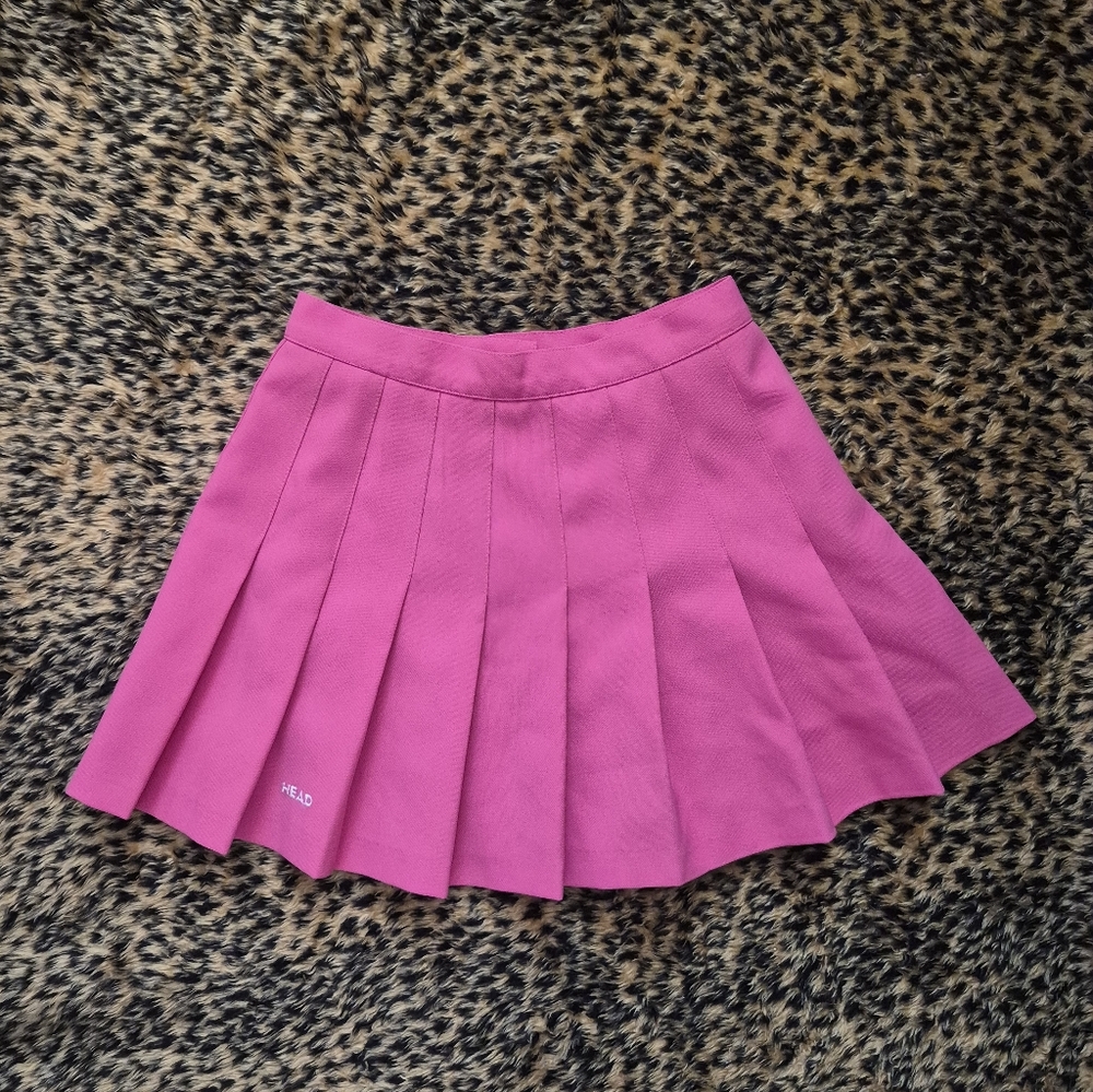 Vintage 90s Head Sportswear Preppy Pink Tennis Skirt Country Club Old Money